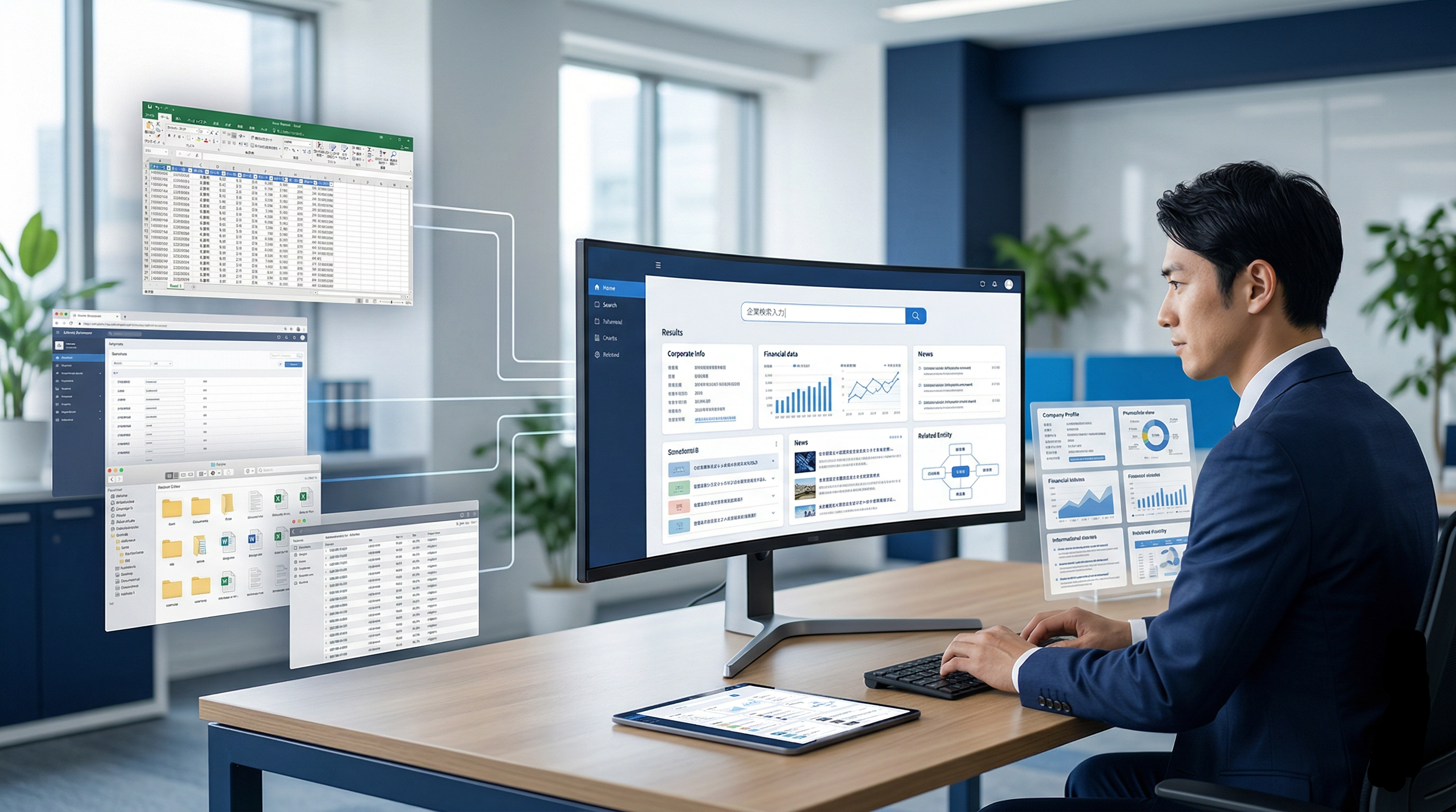 金融・士業支援：企業データ管理のAI検索基盤